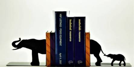Elephant Family Bookends